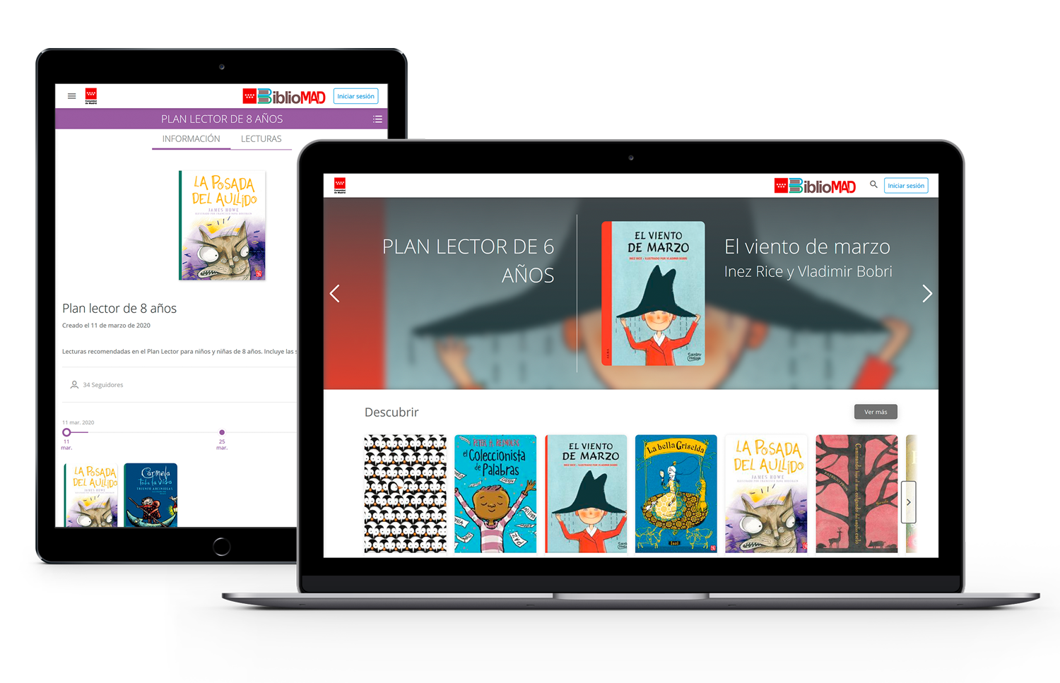 Bibliomad es la plataforma desarrollada por ODILO que ofrece planes lectores digitales a todos los colegios de madrid